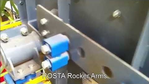 Flip flop screen on spring-loaded ROSTA rocker arms