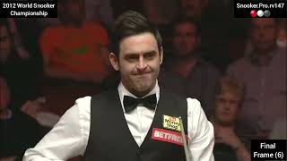 Ronnie O'Sullivan v Ali Carter - Frame 6/29 - 2012 WSC - Michaela Tabb - Snooker.Pro.rv147