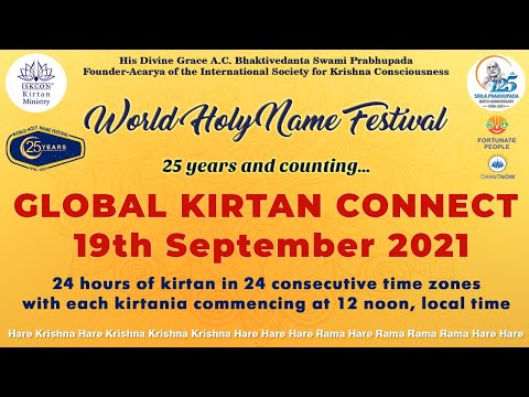 Non Stop 24 Hours Kirtan | Global Kirtan Connect 2021 | World Holy Name Festival