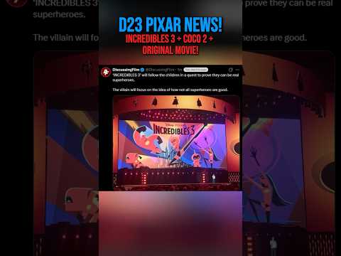 Video D23 PIXAR NEWS! Incredibles 3, Coco 2 and Ghost Market!