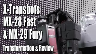 X-Transbots MX-28 Fast and MX-29 Fury [Runamuck and Runabout]: Rock FX Review @Rockafex