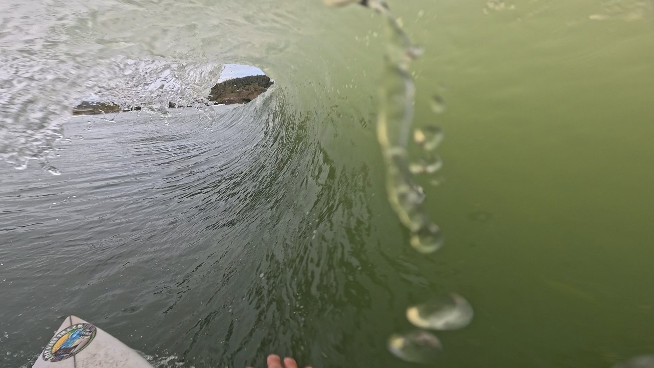 RAW POV SURFING TUBES AIRS TURNS