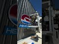 One man sign Installation  #reysigns #signshop