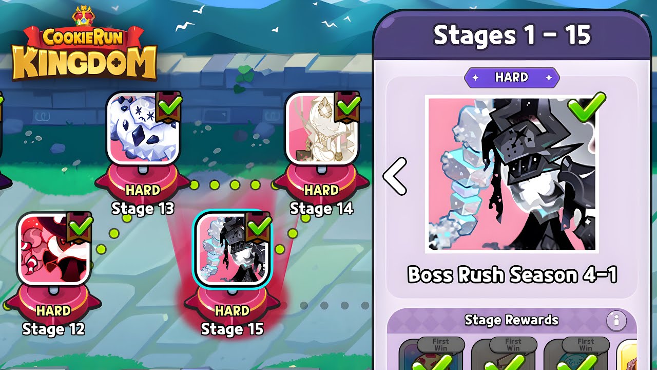 Boss Rush Season 4-1 Stage 1 - 15 Guide + Hidden Decks | Cookie