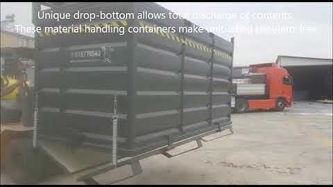 Alttan Açılır Konteyner, Drop bottom container