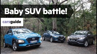 Hyundai Kona vs Honda HR-V vs Mazda CX-3 2019 ...