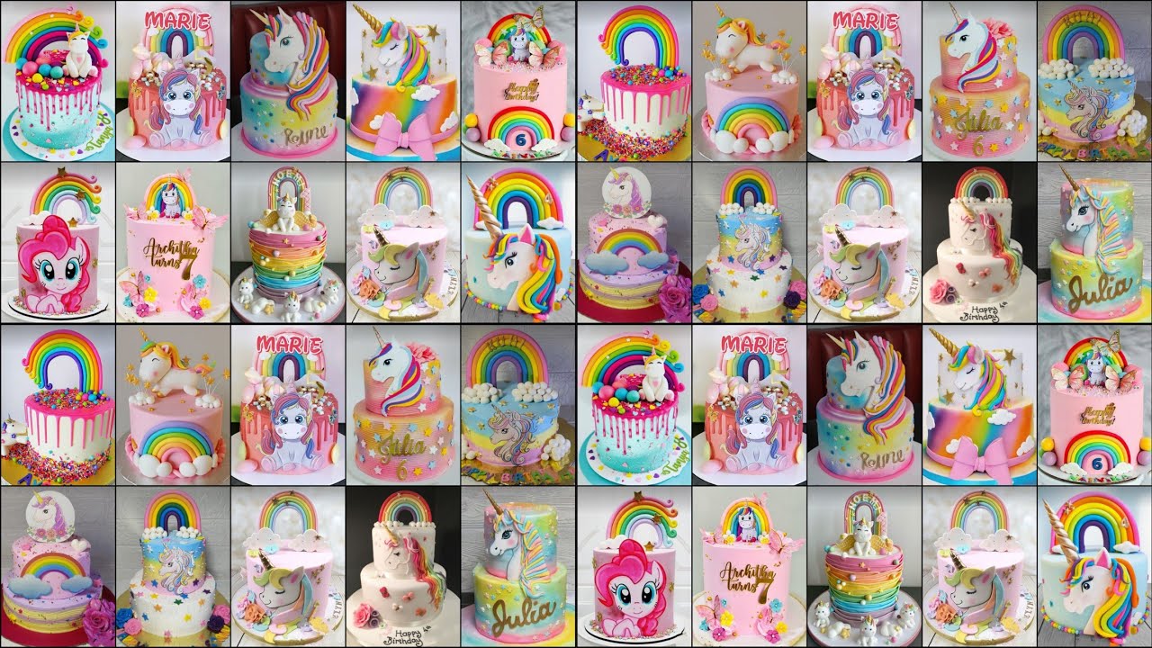 💃Latest Unicorn Birthday Cake Design 2024/Unicorn Cake/Rainbow Cake/Birthday Cake Ideas/Cake Design