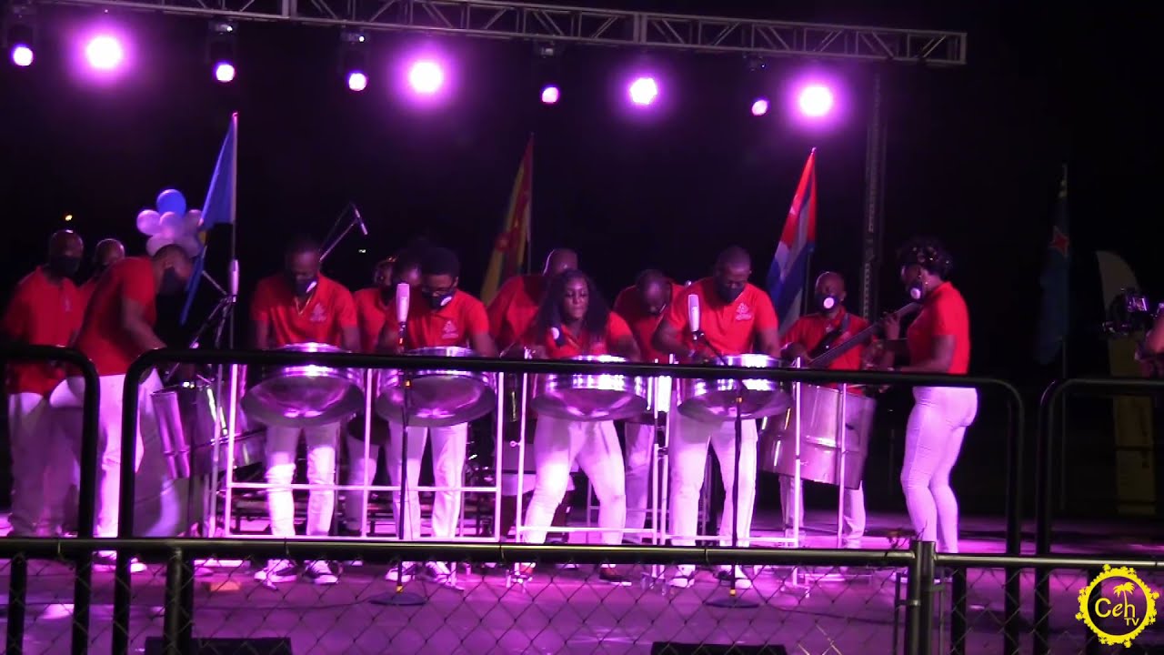 Newtown Playboys at Miami Carnival 2021 panorama