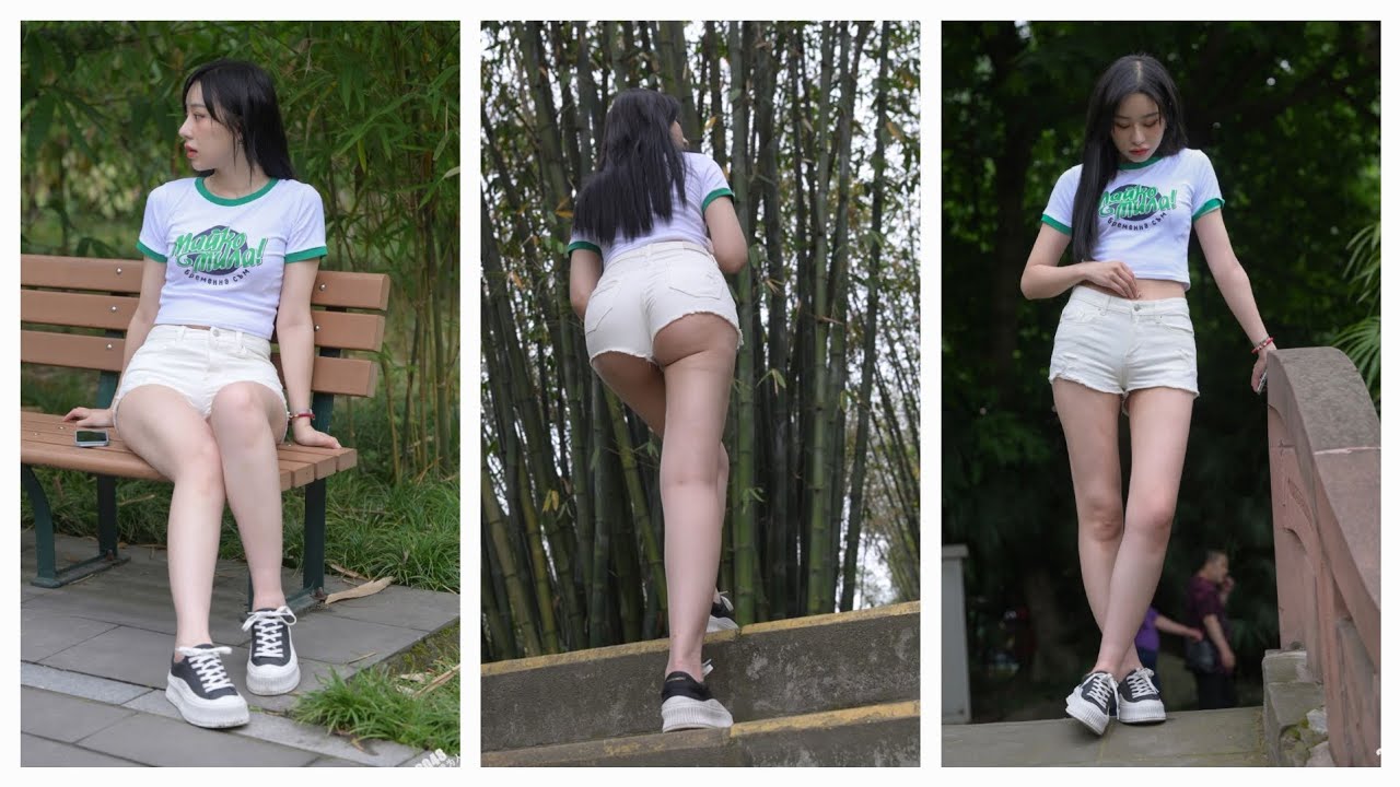 Alluring Summer Fashion | Dynamic & Youthful : T-Shirt and Tight Shorts p2