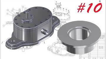 Học inventor cơ bản: Vẽ bơm dầu bằng inventor - Part 10