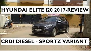 Hyundai Elite I 17 Review Crdi Diesel Sportz Variant Youtube