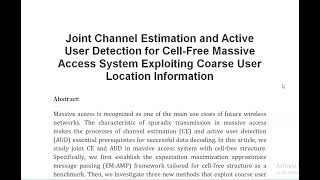Joint Channel Estimation and Active User Detection for Cell Free Massive Access System Exploiting Co