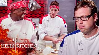 The Red Team Threatens Sterling as Bryant Fumbles the VIP Tableside | Hell's Kitchen