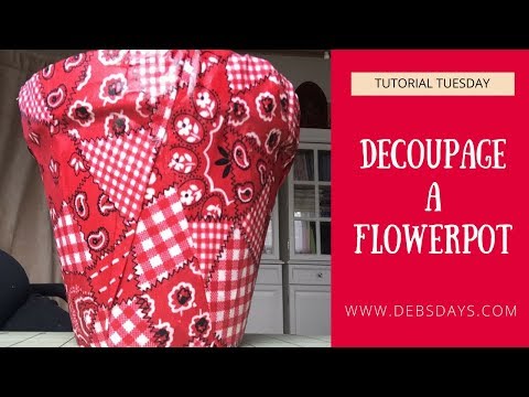 Video: How To Decorate A Flowerpot With Fabric