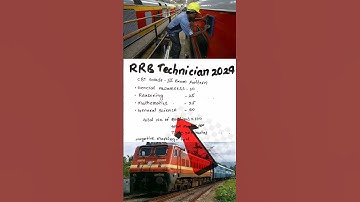 RRB Technician Syllabus 2024 Grade 3 #rrb #syllabus #2024