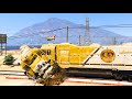 Can Franklin Stop The Train in GTA 5? - FUNNY MOMENTS 😂😂😂