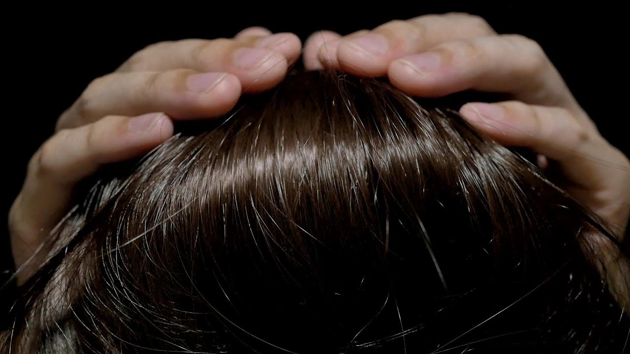 ASMR relaxing head massage transmitted to the brain - YouTube
