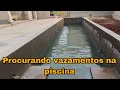 Como testar a piscina e achar vazamentos.