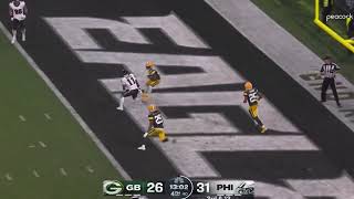 Jalen Hurts Throws Interception to Jaire Alexander | Packers vs Eagles