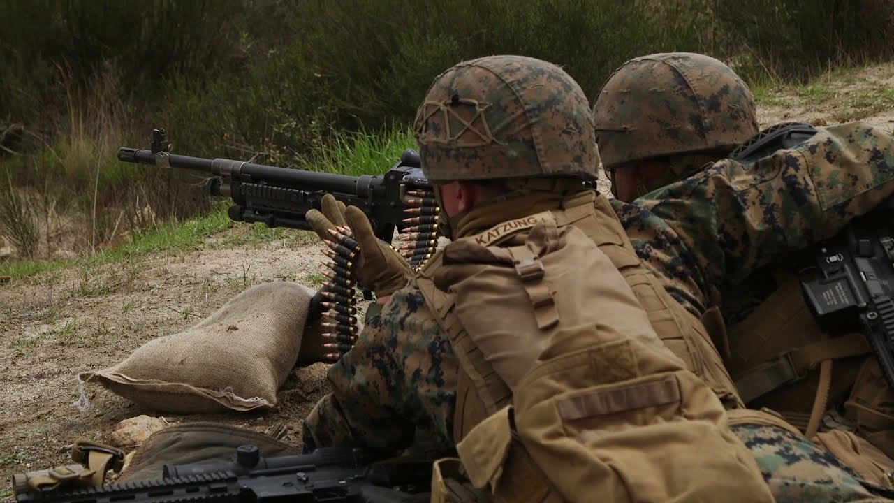 US Military News • US Marines • Fire Maneuver Tactics • Camp Pendleton California USA