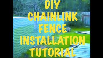 DIY How to Install a Chain Link Fence [Chain Link Install]