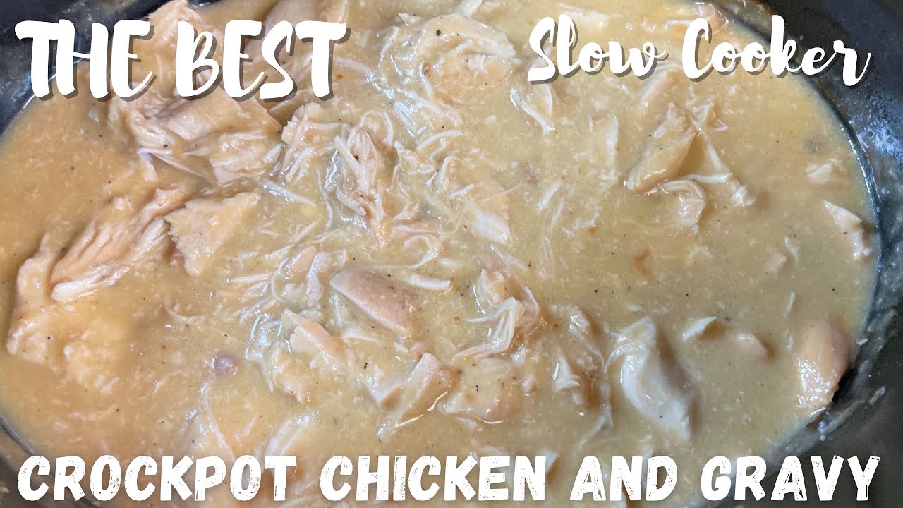 The BEST Crockpot Chicken and Gravy | Simple Slow Cooker Chicken and ...