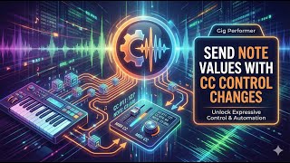 Send note values with CC control changes in gig performer from external devices