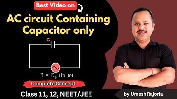 AC circuit containing capacitor Only | Alternating Current | waveform & Phasor diagram | 12 Physics
