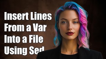 How to Insert Multiple Lines from a Variable into a File Using Sed