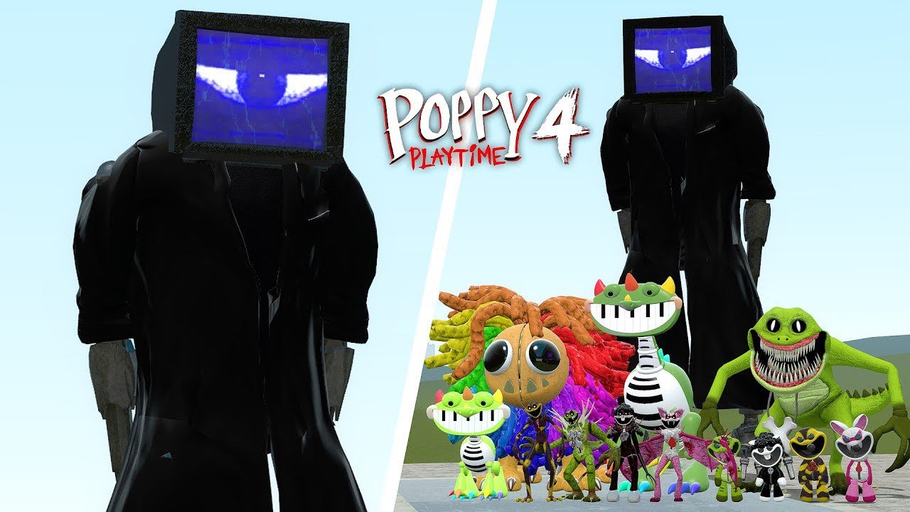 Surviving All Chapter 1, 2, 4, and 4 Poppy Playtime Monsters Garry's ...
