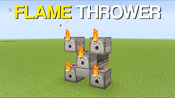 How to Build Flame Thrower Machine in Minecraft!
