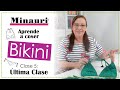 ⛱🏊CURSO GRATIS costura fácil de BIKINI (traje baño) COMPLETO ULTIMA CLASE Costura-Acabado (eng sub)