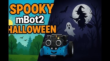 Halloween mBot2 Project #scienceandtechnology #iot #light #robotics#mblock #mbot2