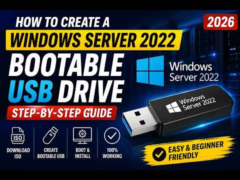 How to Make a Bootable USB Pendrive for Windows Server 2022 | Easy Tutorial for Beginners