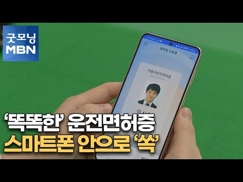 &amp;#39;똑똑한&amp;#39; <strong>운전면허증</strong>…스마트폰 안으로 &amp;#39;쏙&amp;#39; [굿모닝 MBN]