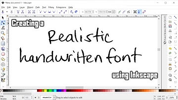 How to Create Realistic Handwritten Text using Inkscape