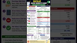 💰 Payslip banana seekho Excel me! 📊 | Interview + Office Work ke liye useful 🔥