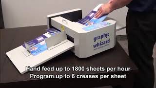 Graphic Whizard PT 330 Mini - Semi Automatic Programmable Hand Feed Creaser