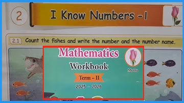 I Know Numbers- 1, maths workbook answers 