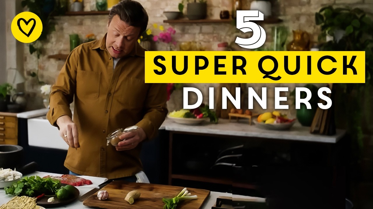 5 Super Quick Dinner Ideas | Jamie Oliver