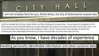The City of Richmond is not complying with government transparency laws
