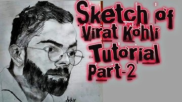 How to draw Virat Kohli step by step || Sketch Tutorial (part 2) || Shading Tutorial || Drawing ||