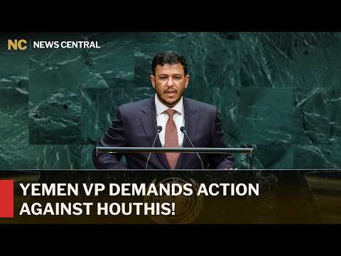 "RED SEA IS UNDER THREAT!” Yemen VP Addresses UNGA | Demands Tougher Action Against Houthis | AC1Z
