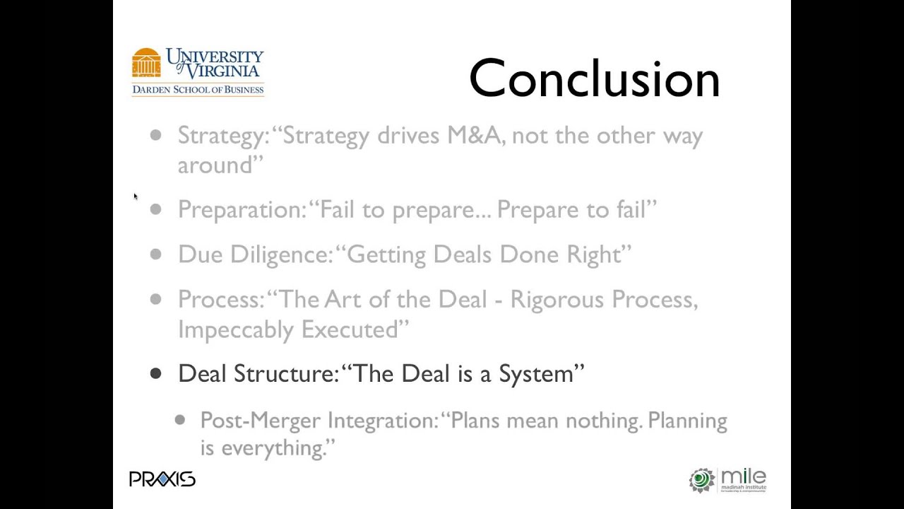 Best Practices in Acquisition Strategy by Dr. Michael J. Ho of Darden Business School - MILE Webinar