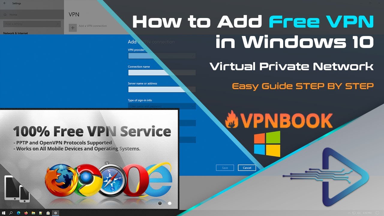 How To Add Free VPN in Windows 10 Virtual Private Network YouTube