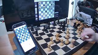 Mephisto Nigel Short ROM on Certabo vs Stockfish on Iphone 12 Max Pro