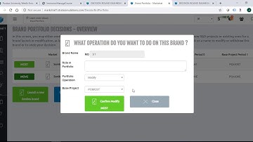 MarkStrat Simulation: How to Make Brand Portfolio Decision