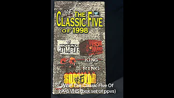 WWF The Classic Five Of 1998 Five Set Of Ppvs Wwe Wwf Wwfwrestling Therock Tripleh 