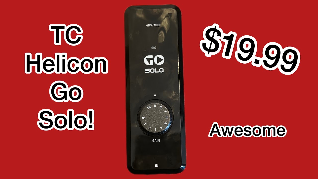 TC Helicon Go Solo! Quick Review and Unboxing! Awesome for only