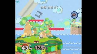 Using Marth turnaround dair as a reverse edgeguard